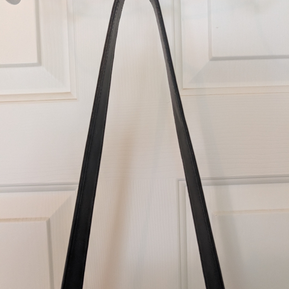 Coach Vintage Hippie Flap Saddle Soft Black Leather Large Crossbody Bag 9134 - Picture 9 of 14